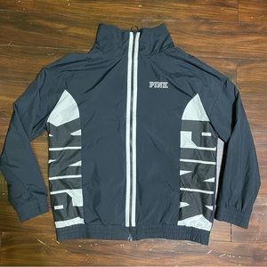 VS PINK Zip Up Lightweight Rain Jacket - Hoodless w/ Pockets